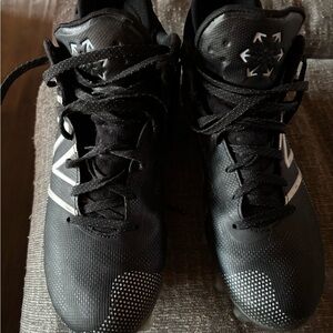 New Balance Lacrosse Cleats. Size 9.5. Black with white trim.